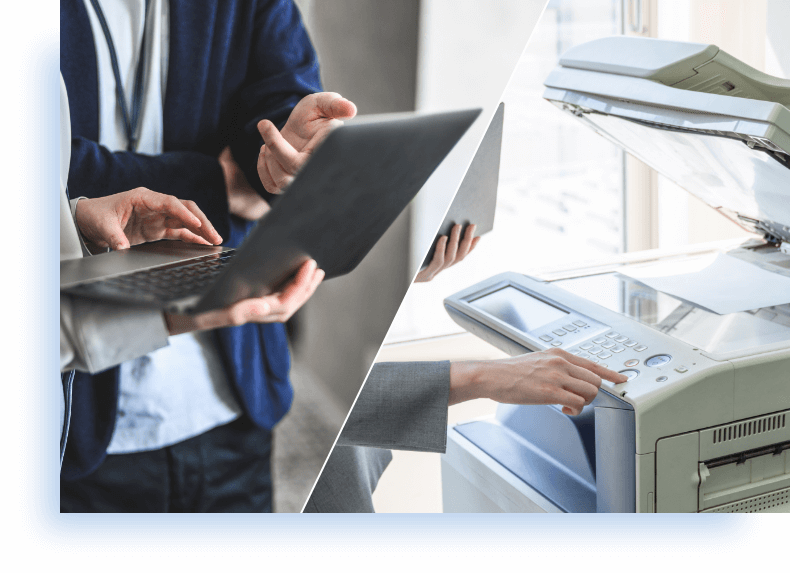 訪問・出張サポートをしている写真